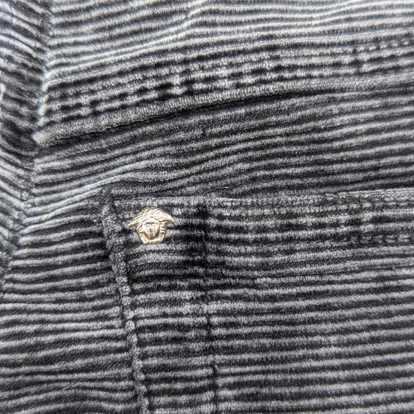 Versace Couture Velour Corduroy Velvet Pants - Picture 8 of 9